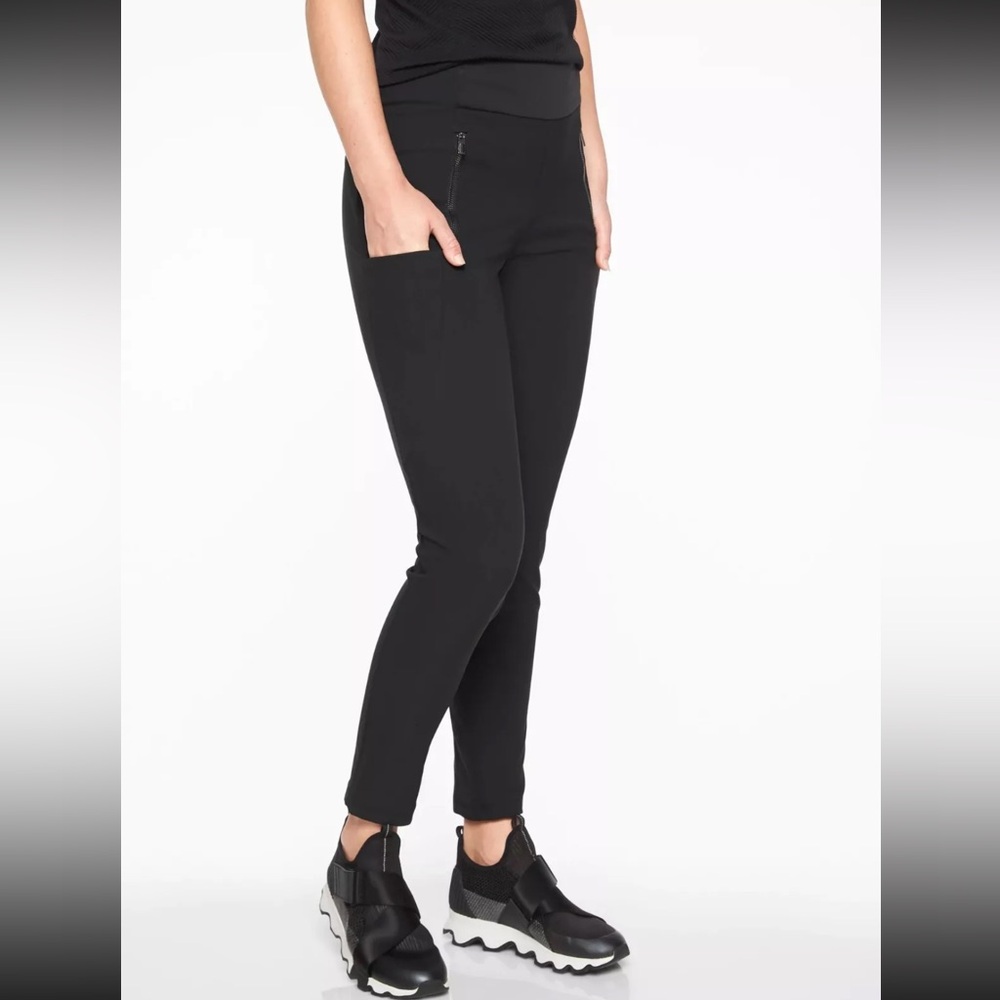 Athleta Black Cropped Ankle Pants Slim Fit